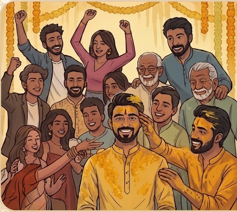 Haldi celebration